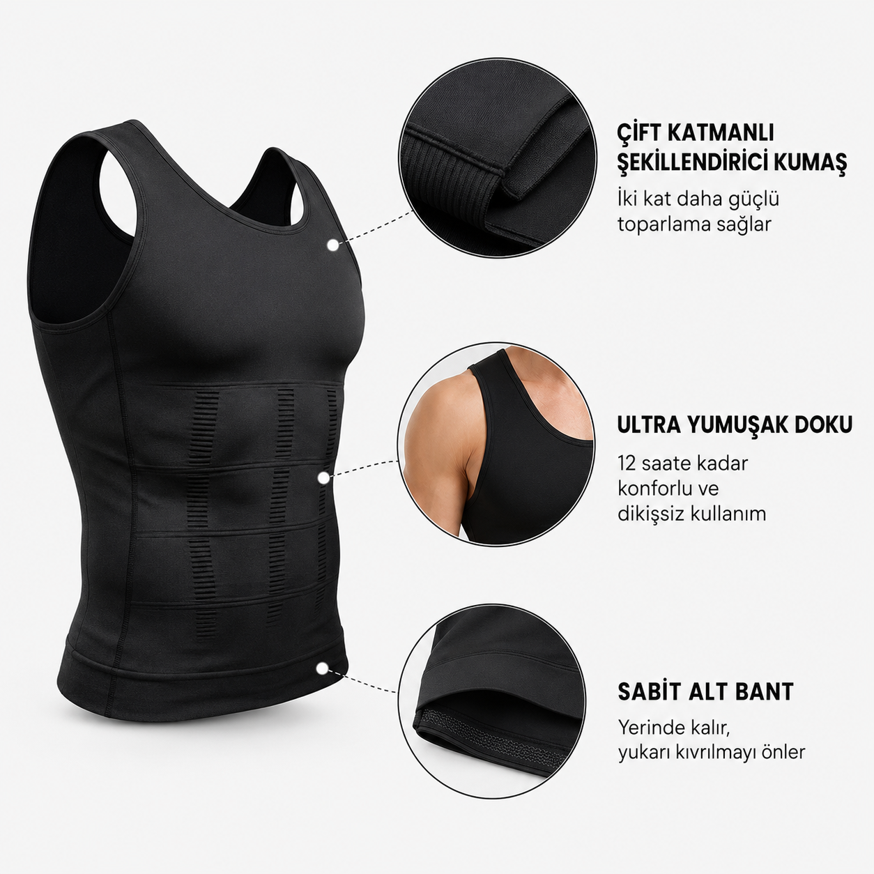 FitGiy Form™ Erkek Toparlayıcı Atlet